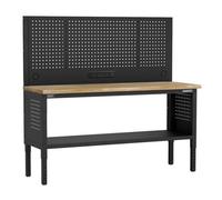 Sealey Superline PRO® Modular Workbench with Pegboard Back Panel Wooden Worktop Adjustable Height 1830mm - APMWB72COMBOW