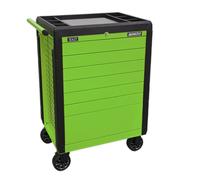Sealey APPD7G Superline PRO® Push-To-Open Rollcab 7 Drawer - Green