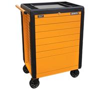 Sealey Rollcab 7 Drawer Push-to-open - Orange