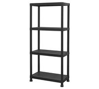 Sealey APPR4 Plastic Racking Unit with 4 Shelves 25kg Capacity Per Level