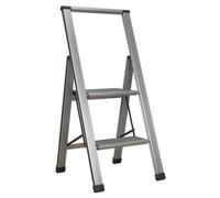 Sealey APSL2 Aluminium Professional Folding Step Ladder 2-Step 150kg Capacity