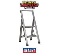 Sealey APSL2 Aluminium Professional Folding Step Ladder 2-Step 150Kg Capacity