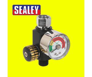 Sealey AR01 On Gun Air Pressure Regulator Gauge Spray Gun Air Tool Accessories