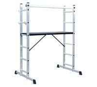 Sealey ASCL2 Scaffold Ladder 4-Way Aluminium - EN 131