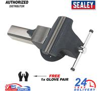Sealey ASV200 Heavy Duty Steel Vice 200mm Bench Mount With 1x Glove Pair