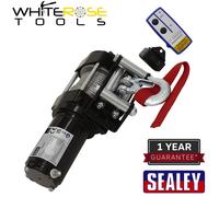 Sealey ATV Winch 1000kg Line Pull 12V Garage Workshop Handling Lifting