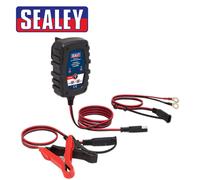 Sealey Compact Smart Trickle Charger & Maintainer 1A 6/12V - AUTOCHARGE100HF, Black