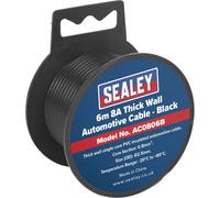 Sealey Automotive Cable 8amp Black 2.5mm 6m