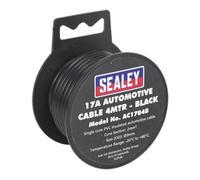 Sealey Automotive Cable Thick Wall 17A 4M Black