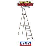 Sealey Industrial Step Ladder 12-Tread Aluminium - BS EN 131 AXL12