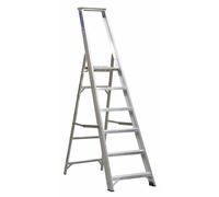 Sealey AXL6 Aluminium Step Ladder 6-Tread Industrial BS 2037/1