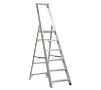 Aluminium Step Ladder 6-Tread Industrial BS 2037/1