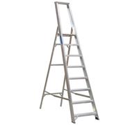 Sealey AXL8 Aluminium Step Ladder 8-tread Industrial Bs 2037/1