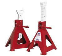 Sealey Axle Stands (Pair) 10 Tonne Capacity Per Stand Auto Rise Ratchet Aas10000