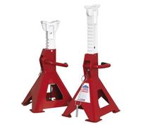 Sealey AAS3000 Axle Stands (Pair) 3 Tonne Capacity Per Stand Auto Rise Ratchet