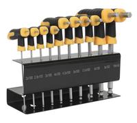 Sealey Ball-End Hex Key Set 10Pc T-Handle Metric S01150