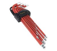 Sealey Ball-End Hex Key Set 11Pc Anti-Slip Extra-Long Metric Ak7164