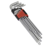 Sealey AK7181 Ball-End Hex Key Set 9Pc Extra-Long Lock-On™ Imperial