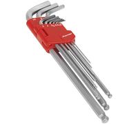 Sealey Ball-end Hex Key Set 9pc Extra-long Metric