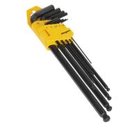 Sealey S01094 Ball-End Hex Key Set 9Pc Extra-Long Metric