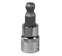 Sealey Hexagon Socket Bit SBBH007 - 3/8" Drive Ball-End 9mm