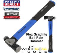Sealey BPHG16 Ball Pein Hammer with Fibreglass Shaft 16oz