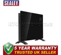 Sealey Baridi Electric Glass Panel Heater 1500W Wi-Fi Enabled Black DH137