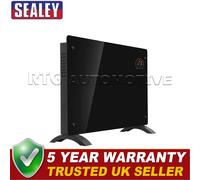 Sealey Baridi Electric Glass Panel Heater 2000W Wi-Fi Enabled Black DH139