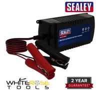 Sealey Battery Charger 12V 15A Fully Automatic 3-Stage GEL AGM Lead Acid Calcium