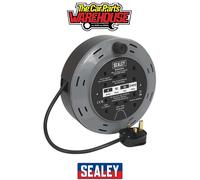 Sealey BCR10B 10m Cassette Type Cable Reel with Thermal Trip 4 x 230V