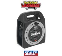 Sealey BCR15CB 15 Metre Cable Reel Box Type 4 x 230V Outlets Thermal T