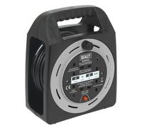 Sealey BCR15CB Cable Reel Box Type 15M 4 X 230V 1.25Mm² Thermal Trip