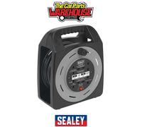 Sealey BCR25CB Cable Reel Box Type 25m 4 x 230V 1.25mm² Thermal Trip