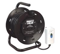 Sealey Cable Reel 25m 4 x 230V 1.25mm Thermal Trip with RCD Plug BCR25RCD