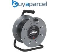 Sealey BCR50 50m Cable Reel with Thermal Trip 4 x 230V