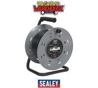 Sealey BCR50 50m Cable Reel with Thermal Trip 4 x 230V