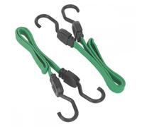 Sealey Bcs16 610Mm Flat Bungee Cord Set 2Pc