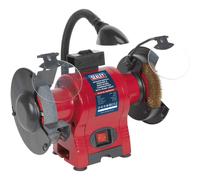 Sealey BG150XWL 150mm 6 Inch Bench Grinder & Wire Wheel Combinatio