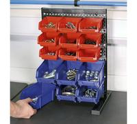 Sealey TPS1569 Bench Mounting Bin Storage System with 15 Bins
