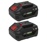 Sealey BK04 20v Cordless SV20V Li-ion Battery 4ah Pack of 2 4ah