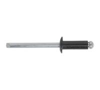 Sealey Aluminium Rivet Black Standard Flange 4.8 x 14mm Pack of 200 - RAB4814S