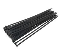 Sealey Black Cable Ties 350mm 7.6mm