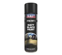 Sealey SCS026S Black Matt Paint 500Ml
