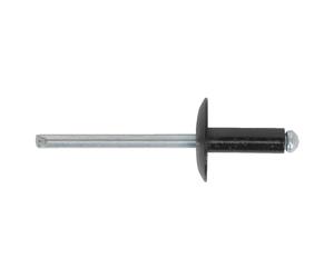 Sealey Black Pop Rivets Standard Aluminium Steel Dome Head 4.8mm 200 Pcs