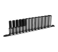 Socket Set Deep 13pc 1/2"Sq Drive Metric - Black Series