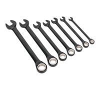 Sealey Black Series 7 Piece Combination Ratchet Spanner Set