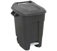 Sealey BM100P Refuse/Wheelie Bin with Foot Pedal 100L - Black