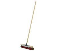 Sealey BM16SC Heavy-Duty Stiff/Hard Bristle Broom with Scraper 16"(405mm)