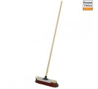 Sealey BM16SC Heavy-Duty Stiff/Hard Bristle Broom With Scraper 16in(405Mm)