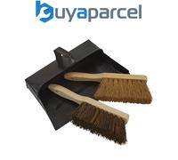 Sealey 3 Piece Metal Dustpan and Brush Set